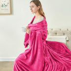 BEDELITE Fleece Blanket Hot Pink Throw Blanket for Couch & Bed, Luxury Plush Cozy Fuzzy Blanket 50" x 60", Super Soft Warm Lightweight Throw Blanket for Travel Camping