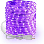 Brizled Purple Rope Lights, 18ft 216 LED Purple Halloween Lights, 120V Plugin Rope Light Connectable, Indoor Outdoor Halloween Light, Waterproof Holiday Lighting for Patio Xmas Deck Pool Camping Decor