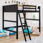 DHP Denver Full Size Loft, Black bed