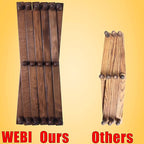 WEBI Accordion Wall Hanger,Expandable Wooden Hat Rack for Wall Mounted Coat Rack,Accordion Hat Hooks Holder for Baseball Caps,17 Peg,Walnut Color