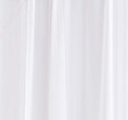 LinenZone White Window Scarf Valance in 360 Inch Size. Use Window Scarves as Canopy Bed or Backdrop Curtains, Curtain Scarf, or Sheer Fabric for Draping. (Amazing 55 x 360, White)