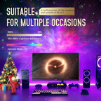 Mooyran Christmas Light Projector Indoor - Red Astronaut Galaxy Projector, Festive Holiday Decor, Romantic Lights for Bedroom, Unique with Remote & Timer
