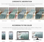 BOURINA Aqua Throw Blanket 50 x70 Inches Jacquard Argyle Throw Textured Solid Soft Throws and Blankets for Sofa or Bed Knitted Decorative Blanket
