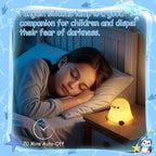 Penguin Gifts, Cute Penguin Night Light, Animal Silicone Nursery Lamp with Dimming and Timing Function, Cute Decor Lights