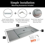 Ultralux 2x4 ft Surface Mount Ceiling Light Panel – Slim, Edge Lit, Flush Mount Flat Panel for Kitchen, Home & Office - TRIAC Dimmable, 3CCT Adjustable Color Temperature (Matte White, 1 Pack)