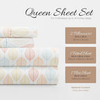 Linen Market Double-Brushed Patterned Microfiber Queen Sheet Set 4 Piece – Oeko-TEX Certified Ultra Soft & Wrinkle-Free - 16" Deep Pocket Sheets - Easy Care Queen Size - Fall Foliage Yellow