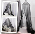 South to East Bed Canopy with Glowing Stars in The Dark, Black Bed Curtains for Kids & Toddler Beds, Twin, Full & Queen, Mosquito Net Canopy for Adult Bedrooms, Easy to Install