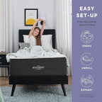 Modway Aveline Gel Infused Memory Mattress with CertiPUR-US Certified Foam, Twin, White