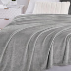 Walensee Fleece Blanket Plush Throw Fuzzy Lightweight (King Size 108x90 Ash Grey) Super Soft Microfiber Flannel Blankets for Couch, Bed, Sofa Ultra Luxurious Warm and Cozy for All Seasons