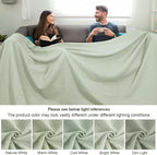 PHF Pre-Washed Cotton Waffle Weave Family Blanket,Oversized King Size 120"x 120"-Snag Proof Lightweight Breathable, 10'x 10' Huge Extra Large Big-Elegant Aesthetic Home Decoration Gift,Sage Green