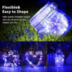 USB Powered Fairy Lights, 100 led 33 ft. USB Plug in Copper Wire USB String Lights for Bedroom Christmas Decoration Wedding Party Firefly Lights (Blue,1 Pack)