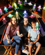 AceList Space String Lights, 50 LED Color-Changing Fairy Lights with Battery&USB Powered for Children's/Kids' Rooms, Space-Themed Party, Christmas and Bedroom Decor