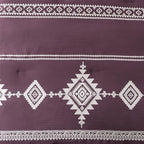 MaiRêve Embroidery Queen Size Comforter Set Purple, Boho Farmhouse Western Bedding Set 7 Pieces, All Season Bed in A Bag Comforter Set with Sheets, Pillowcases & Shams