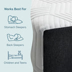 Lucid 8 Inch Memory Foam Mattress - Medium Firm Feel - Infused with Refreshing Bamboo Charcoal and Cooling Gel - Bed in a Box - Temperature Regulating - Pressure Relief - Breathable - Full Size