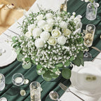 Serwalin 200 Pcs 7 Kinds Mixed Artificial Eucalyptus Leaves Stems Bulk Faux Silver Dollar Eucalyptus Leaves Real Touch Greenery Branches for Wedding Floral Arrangement Table Centerpieces Home Decor