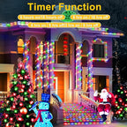 KNONEW 328FT 1000LED Rope Lights for Outside,Outdoor String Lights Waterproof 8 Modes Clear Tube Light for Indoor,Bedroom,Wedding,Garden,Patio,Christmas,Tree,Rv,Holiday Decoration(Multicolor)