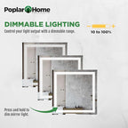 LED Vanity Bathroom Mirror 32 x 32 in. Wall Mounted, Dimmable, Lighted, Anti-Fog Mirror – Modern, Frameless Design