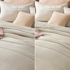 Bedsure King Comforter Set - Cooling and Warm Bed Set, Linen Reversible Bedding for All Season, 3 Pieces, 1 King Size Comforter (102"x90") and 2 Pillow Cases (20"x36")