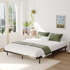 King Box Spring Bed Base 2 Inch, Low Profile Metal Box Spring King Bunkie Board 2 Inch, 3000 Lbs Max Weight Capacity Mattress Foundation, Noise-Free, Easy Assembly