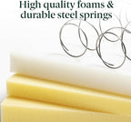 ZINUS 8 Inch Foam and Spring RV Mattress, [New Version], Short Queen for RVs, Campers & Trailers, Smaller, More Convenient WonderBox Packaging, Mattress-in-a-Box