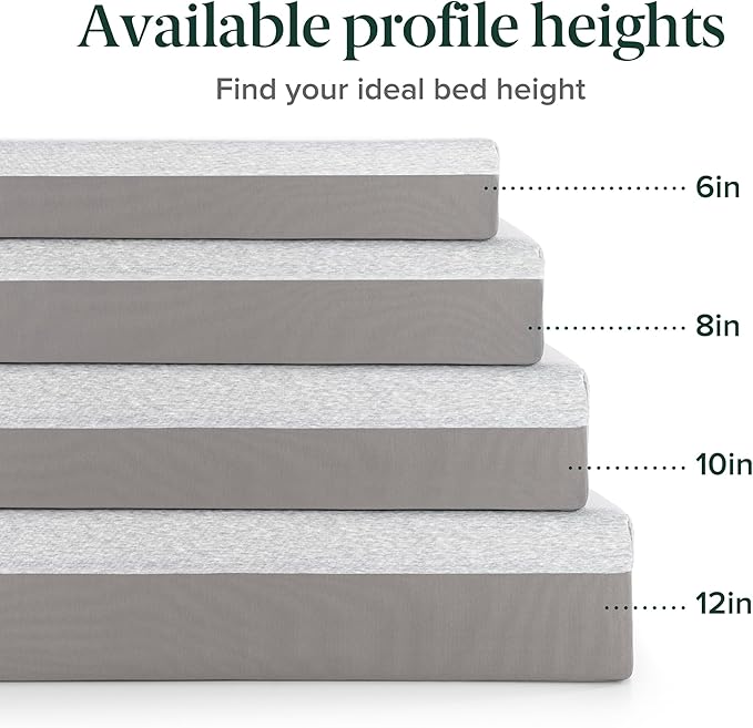 ZINUS 8 Inch Ultima Memory Foam Mattress [New Version], Queen, Fiberglass Free, Medium Firm Feel, Breathable Airflow Memory Foam, Certified Safe Foams & Fabric, Mattress in A Box