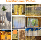 Twinkle Star 300 LED Window Curtain String Light Wedding Party Home Garden Bedroom Outdoor Indoor Wall Decorations, Warm White