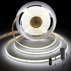 COB LED Strip 5m,16.4ft LED Strip Lights,Touch Dimmable LED Strips,CRI90+,6000K Daylight White LED Tape Lights,1600LEDs,24V cob led,Indoor for Bedroom,Kitchen,TV,Mirror,Cabinet