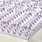 Mellow 1.5 Inch 5-Zone Memory Foam, Soothing Lavender Infusion, Full Mattress Topper