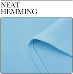 NICETOWN Triple Weave Thermal Insulated Ring Top Blackout Window Curtains for Bedroom (Double Panels, 42 inches x 84 inches, Blue)