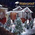 Brizled Cool White Christmas Lights, 33ft 100 LED Christmas Tree Lights, 5mm Wide Angle Xmas Light, Connectable 120V UL Certified Xmas Light String for Tree Party Wedding Home Indoor Outdoor Decor