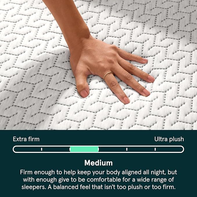 Tuft & Needle Original Hybrid Medium Twin Mattress, Adaptive Foam, Individually-Wrapped Coils, Cooling Pressure Relief, 100 Night Trial, Fiberglass-Free, CertiPUR-US, 10-Year Limited Warranty