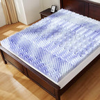 Dreamsmith 2 Inch 7-Zone King Memory Foam Mattress Topper, Cooling Gel Infused Foam Mattress Topper King for Pressure Relief, CertiPUR-US Certified