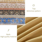 Boho Queen Comforter Set 8 Pieces, Yellow Bohemian Striped Bed in a Bag, Paisley Soft Microfiber Bedding Comforter Set