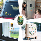 100 PCS National Park Stickers Pack – Waterproof Vinyl America Travel Decals of US Parks for Laptop, Water Bottle, Scrapbook, Car, Luggage – Gift for Kids, Teens, Adults