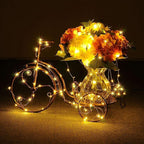 Minetom Fairy Lights Plug in, 66Feet 200LEDs Warm White String Lights, Waterproof Flexible Silver Wire for Bedroom Dorm Wedding Garland Wreath Wall Mason Jar Indoor Outdoor Christmas Tree