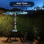 BrizLabs White Christmas Lights, 2 Pack 17.94ft 50 LED Battery Christmas String Lights with Timer, 8 Modes Christmas Tree Lights Indoor Outdoor Christmas Mini Lights for Christmas Tree Wedding Home