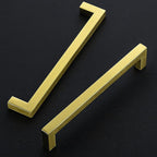 Ravinte 1 Pack 7-1/2 Inch Square Cabinet Handles Cabinet Pulls Brushed Brass Drawer Pulls Kitchen Cabinet Hardware Kitchen Handles for Cabinets Cupboard Handles Drawer Handles