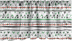 Ambesonne Tribal Window Valance Pack of 2, Style Traditional Aztec Pattern Old Fashioned Hippie Boho Influences, Rod Pocket Curtain Valances for Kitchen Bedroom, 54" X 12", Sea Green