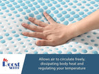 Roost Sleep Cool Cloud Supreme 3 Inch Gel Memory Foam Queen Mattress Topper – Cooling, Ventilated Design for Back and Pressure Relief
