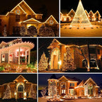 Ultra Long LED String Lights - 328ft 1000LEDs 8 Modes Dimmable Fairy Lights, Waterproof UL Listed Plug Copper Wire with Clear Casing and Remote Control for Room, Patio, Wedding, Party (Upgraded)