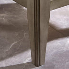 Laurent Narrow Solid Wood Side End Table with Shelf and Drawer, Smoke Gray Wash – Leick Home, 10506-GR