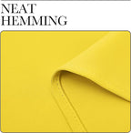 NICETOWN Window Curtain Panels, Thermal Insulated Solid Grommet Draperies/Drapes for Basement (Bright Yellow, 1 Pair, 34 by 54-inch)
