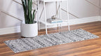 Rugs.com Morocco Collection Rug – 6 Ft Runner Ivory High-Pile Rug Perfect for Hallways, Entryways
