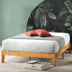ZINUS Alexia Wood Platform Bed Frame, Solid Wood Foundation, No Box Spring Needed, Wood Slat Support, Easy Assembly, Rustic Pine, Full