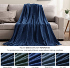 BEDELITE Fleece Blanket Navy Blue Throw Blankets for Couch & Bed, Luxury Plush Cozy Fuzzy Blanket 50" x 60", Super Soft Warm Lightweight Throw Blanket for Travel Camping