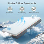 Marsail 10 Inch Twin Size Mattress, Cooling Gel Memory Foam, Fiberglass Free Breathable Cooling Bed Twin Mattress, Medium-Firm in A Box