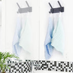 WEBI Coat Rack Wall Mounted,2 Coat Hooks for Hanging Coats,Heavy Duty Metal Hook Rack Hook Rail Coat Hanger Wall Mount for Clothes Entryway Jacket,Black,2 Packs