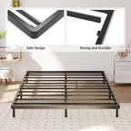 California King Box Spring Bed Base 2 Inch, Low Profile Metal Cal King Box Spring Bunkie Board 2 Inch, 3000 Lbs Max Weight Capacity Mattress Foundation, Noise-Free, Easy Assembly