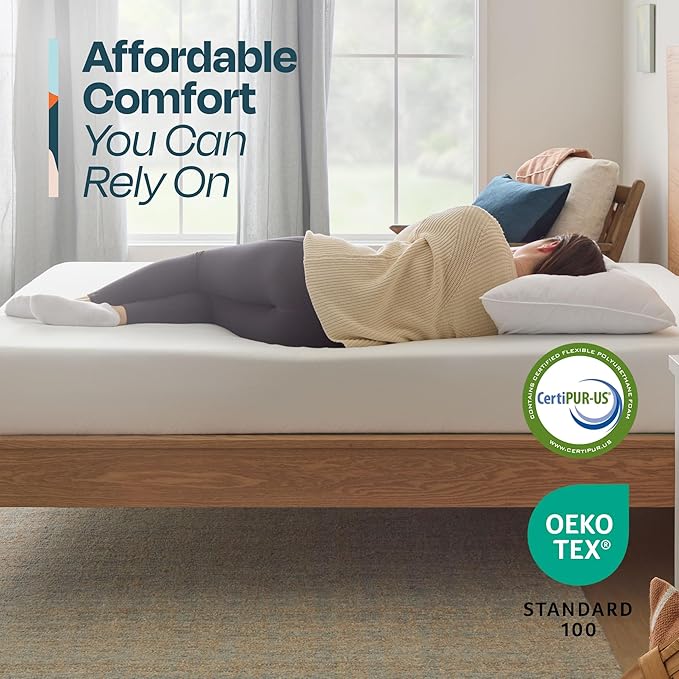 Linenspa 8 Inch Gel Infused Memory Foam Mattress – Full Size – Medium Feel - Cooling Gel - Mattress in a Box - Primary or Guest Bedroom - Pressure Relieving and Breathable – CertiPUR-US Certified