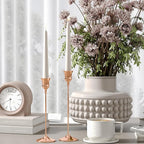 Candlestick Holders Rose Gold, 12 Packs Taper Candle Holder for Candlesticks, Candle Sticks Holder Decor for Home Decor
